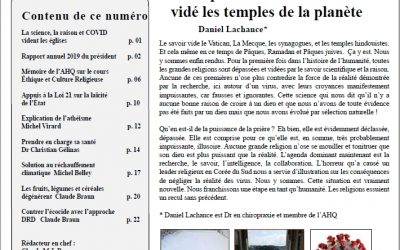 Le tout dernier numéro du Québec humaniste